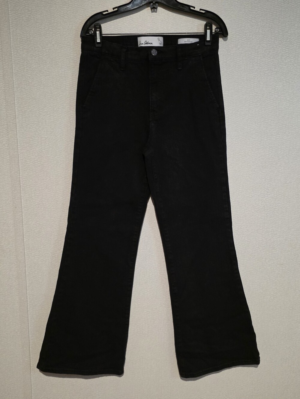 Sam Edelman Bay Flare Trouser Jeans Black High Rise Size 29